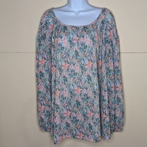 Ava & Viv Monet Inspired Flowy Blouse